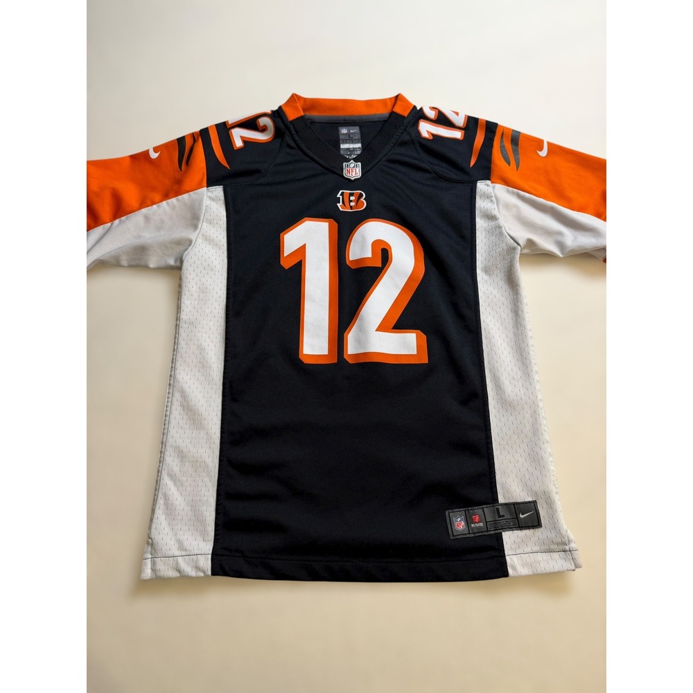 Nike Cincinnati Bengals Mohamed Sanu 12 Jersey Youth‎ Large Black Orange NFL